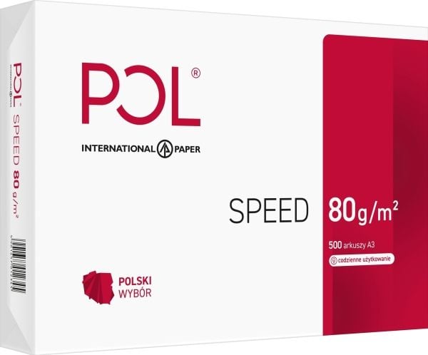 International Paper PolSpeed A3 kopipapir 80 g, 500 ark