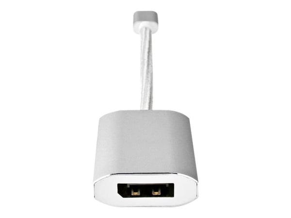 Nedis Fabritallic - USB / DisplayPort-adapter - USB-C (hann) til DisplayPort, USB-C (hunn) - USB 3.2 Gen 1 - 20 cm - formstøpt, rund, 1080p-støtte,...