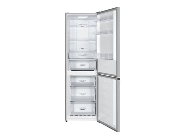 Gorenje NRK6192AS4 - Kjøleskap/fryser - bunnfryser - bredde: 59.5 cm - dybde: 59 cm - høyde: 186 cm - 304 liter - Klasse E - grå