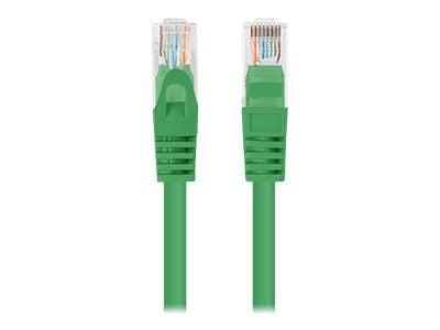 Lanberg - Koblingskabel - RJ-45 (hann) til RJ-45 (hann) - 4.8 mm - U/UTP, uskjermet - CAT 5/5e - med støvel, uten hindringer - green RAL6024