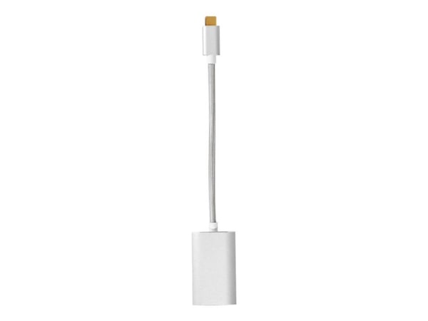 Nedis Fabritallic - USB / DisplayPort-adapter - USB-C (hann) til DisplayPort, USB-C (hunn) - USB 3.2 Gen 1 - 20 cm - formstøpt, rund, 1080p-støtte,...