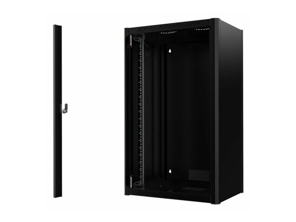 Lanview by Logon - Rack skap - 60 x 45 - veggmonterbar - svart, RAL 9005 - 20U - 19"