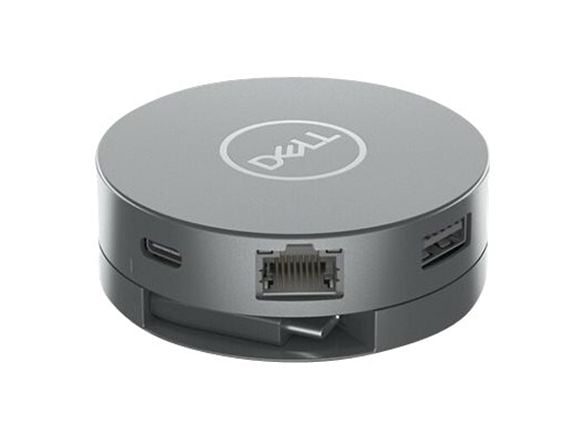 DELL DA305, Langallinen, USB 3.2 Gen 2 (3.1 Gen 2) Type-C, 10,100,1000 Mbit/s, Hopea, 3840 x 2160 pikseliä, Dell