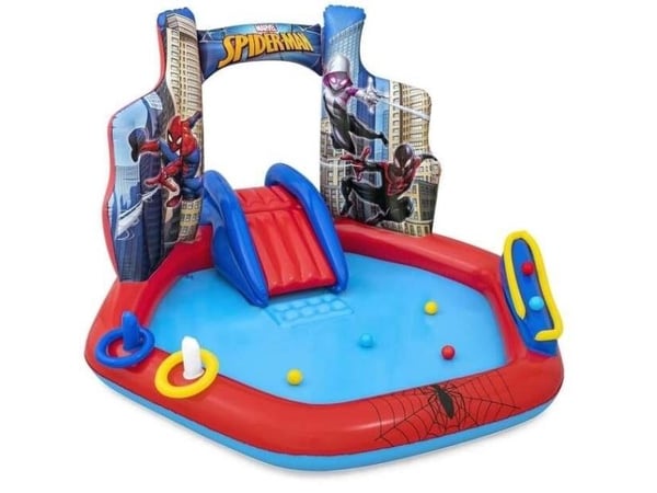 Bestway 98793 / 23, Oppblåsbart spillsenter, 2 år, Plast, Polyvinylklorid (PVC), Blå, Rød