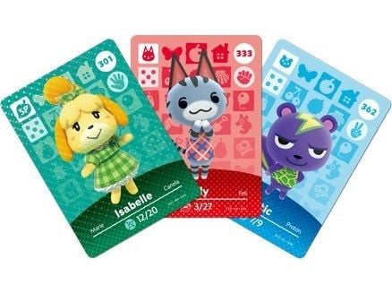 Nintendo amiibo Animal Crossing - Ylimääräinen videopelikorttisarja pelikonsolille (3 kpl) - New Nintendo 3DS, New Nintendo 3DS XL; Nintendo Wii U:lle