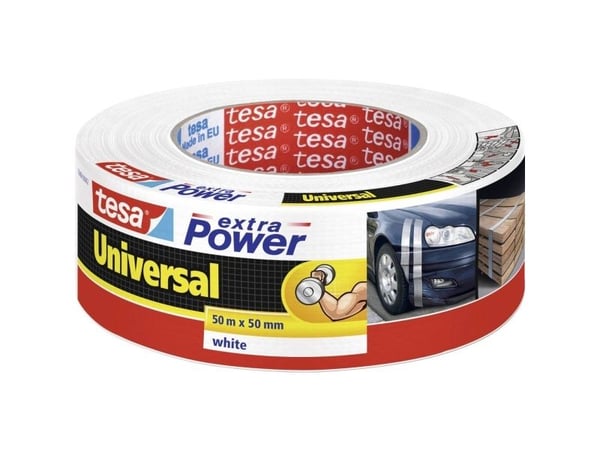 Tesa extra Power Universal - Kanaltape - 48 mm x 50 m - hvit