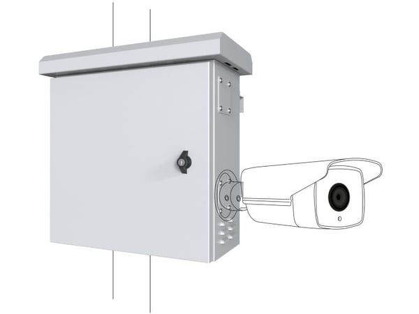 Lanview RCCTV006. Rackkapasitet: 0U, Internasjonal beskyttelse (IP)-kode: IP66. Vekt: 23,5 kg. Produktfarge: Hvit (RCCTV006)