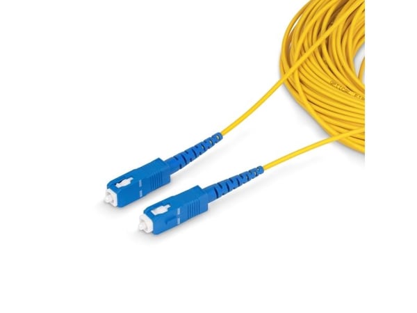 Startech 100m (328ft) SC to SC (UPC) OS2 Single Mode Simplex Fiber Optic Cable, 9/125µm, 40G/100G, Bend Insensitive, Low Insertion Loss, LSZH Fiber...