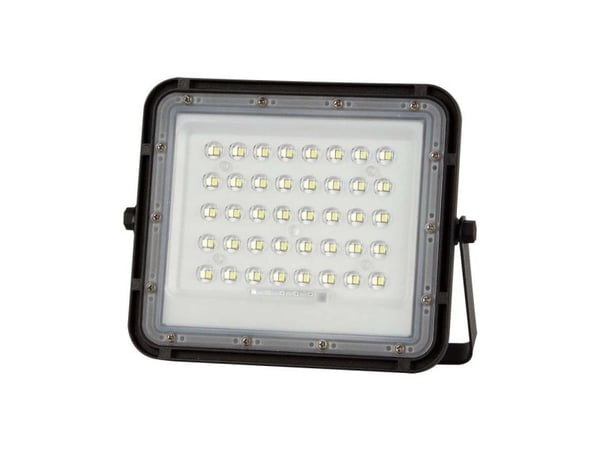 V-TAC VT-80W LED nødbelysning, solcellemodul 19 W, nøytralhvit, sort