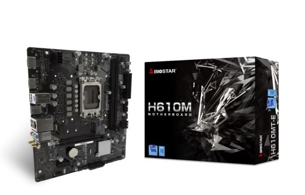Biostar H610MT - Hovedkort - micro ATX - USB 3.2 Gen 1 - innbygd grafikk (CPU kreves)