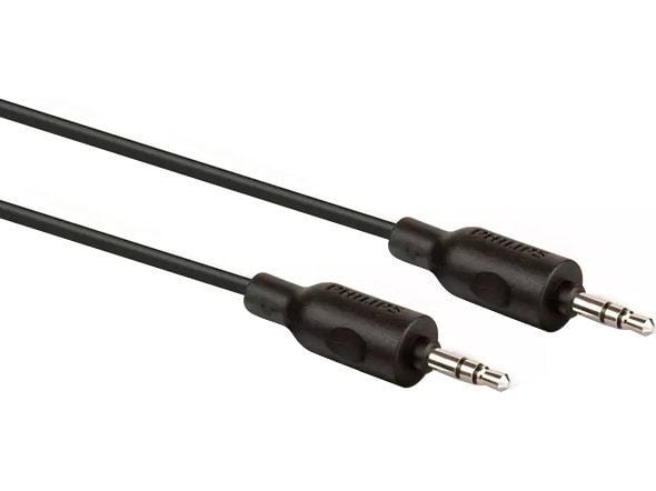 Philips Stereokopiointikaapeli SWA2529W/10, 3.5mm, Uros, Uros, 1,5 m, musta