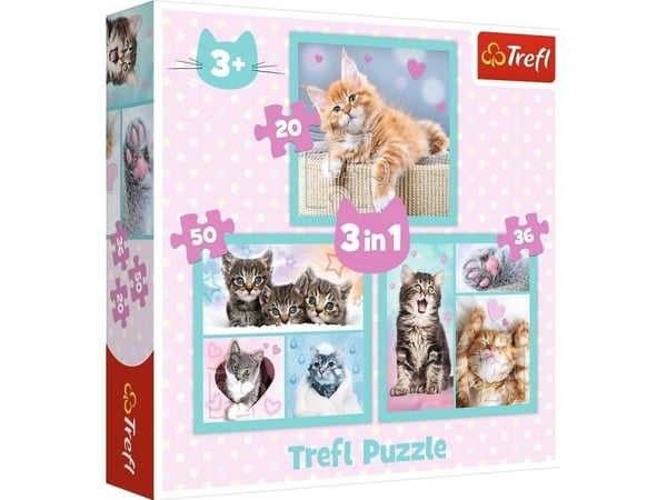 Trefl 34862, 50 kpl, Eläimet, 3 vuosi/vuosia