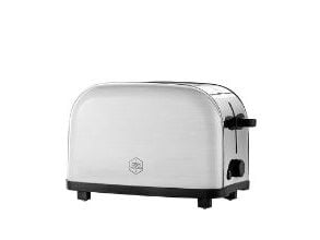 OBH Nordica Manhattan Steel 2 (2267) - Brødrister - 2 skive - 2 Spor - rustfritt stål / svart