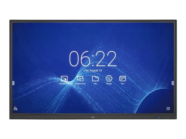 NEC MultiSync CB751Q - 75" Diagonalklasse LED-bakgrunnsbelyst LCD-skjerm - interaktiv - 4K UHD (2160p) 3840 x 2160 - direktebelyst LED - svart