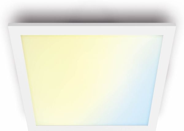 WiZ Ceiling Light Panel Square White - Smart LED Lighting - Warm to Cool White Light - Integrated LED - 36W