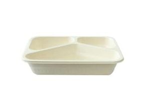 Bakke 3-rum Firkant 500/250/190ml L227xB178xH45mm Træfibermasse Hvid,2 ps x 84 stk/krt Bakke 3-rum Firkant 500/250/190ml L227xB178xH45mm Træfibermasse Hvid,2 ps x 84 stk/krt