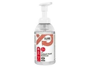 Hånddesinfektion Sure Instant Hand Sanitizer Mild 475ml med Parfume og Pumpe Bio,6 fl x 475 ml/krt