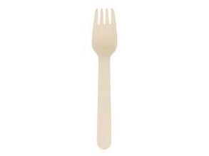 Gaffel Verive L160mm Voksbehandlet Træ Natur,100 stk/ps - (100 stk.)