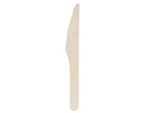 Kniv Verive L165mm Voksbehandlet Træ Natur,100 stk/ps - (100 stk.)