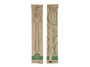 Gaffel Enkeltpakket Verive L160mm Træ Natur,10 ps x 100 stk/krt