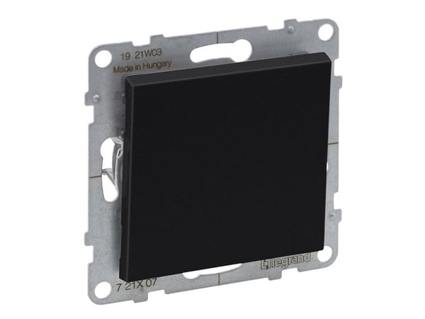 Legrand SUNO - Ristikytkin - 10 AX - 250 V~ - ruuviliittimet, musta - Legrand 721407 himp