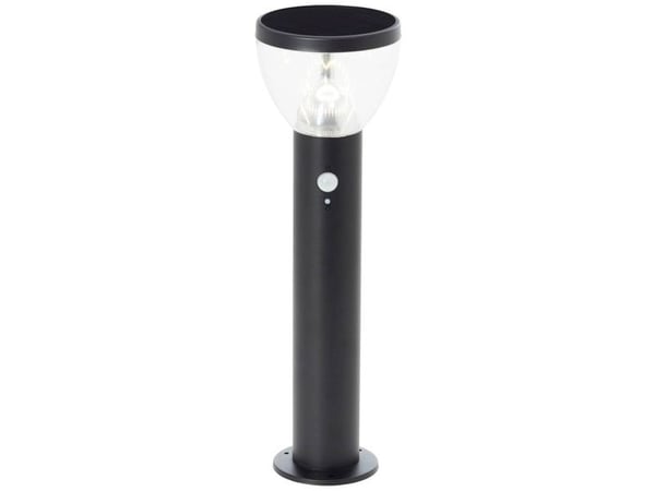 Brilliant G40411/06 Tulip solcelle utendørs stativlampe med bevegelsessensor LED-modul LED innebygd 3 W sort