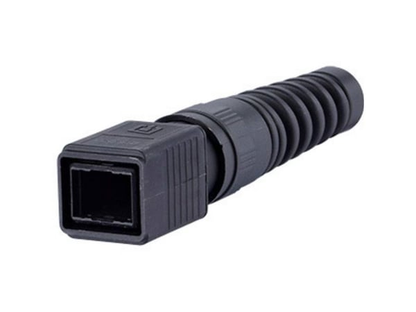 METZ CONNECT 1401055002KE, Kaapelikenkä, Musta, Muovi, RJ-45