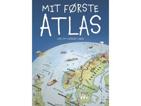 Min første atlas | Merete Schäffer og Jesper Groftved | Språk: Dansk