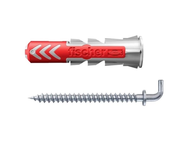 Fischer 535001, Skrue- og veggpluggsett, Murstein, Betong, 40 mm, 8 mm, 5 cm, 1,25 cm