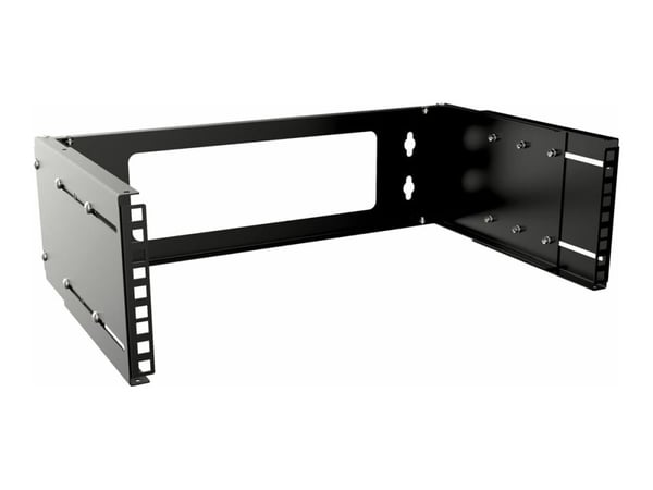 Lanview by Logon - Rack åpen ramme - adjustable depth - veggmonterbar - svart - 3U - 19"