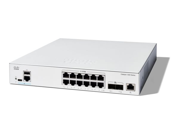 Cisco Catalyst 1300-12XT-2X - Switch - L3 - smart - 12 x 10GBase-T + 2 x 10 Gigabit SFP+ - rackmonterbar
