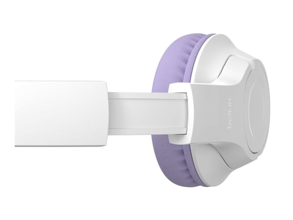 Belkin SoundForm Inspire - Hodesett - full størrelse - Bluetooth - trådløs, kablet - 3,5 mm jakk - lavandel