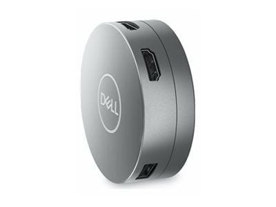 Dell 6-in-1 Multiport Adapter DA305 - Dockningsstation - USB-C - HDMI, DP, USB-C - 1GbE