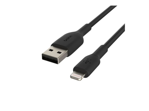 Belkin BoostCharge - Lightning-kabel - Lightning hann til USB hann - 15 cm - svart