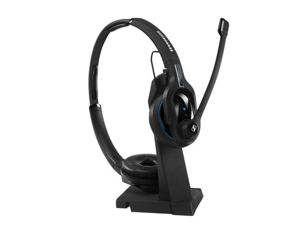 EPOS IMPACT MB Pro 2 - Hodesett - on-ear - Bluetooth - trådløs - svart med blå ring
