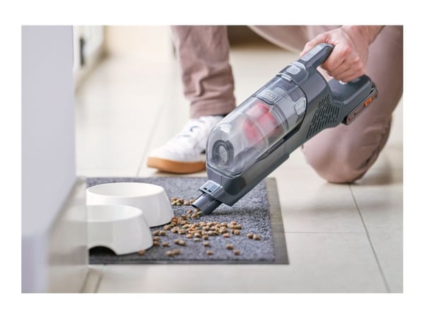 BLACK+DECKER POWERSERIES+ BHFEA18D1 - Dammsugare - skaft/handhållen (2-i-1) - utan påse - sladdlös - orange/grå - 1 batteri, laddare medföljer