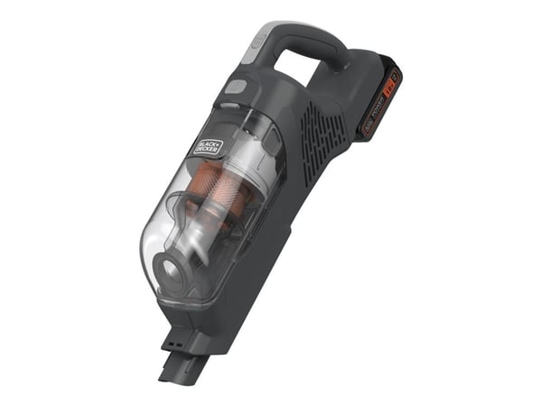 BLACK+DECKER POWERSERIES+ BHFEA18D1 - Dammsugare - skaft/handhållen (2-i-1) - utan påse - sladdlös - orange/grå - 1 batteri, laddare medföljer