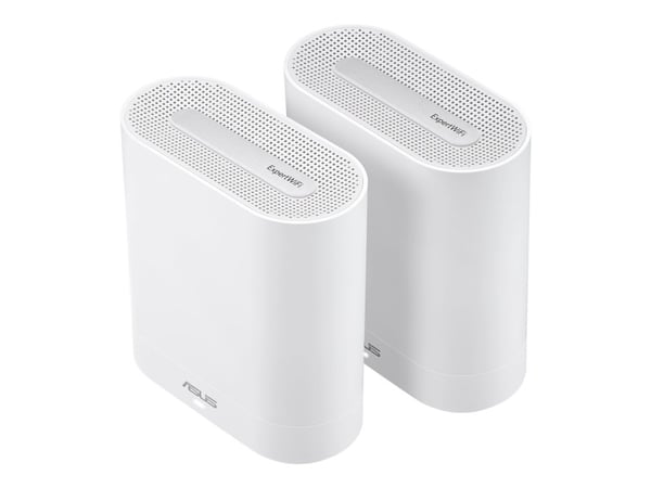 ASUS ExpertWiFi EBM68 - Wi-Fi-system - (2 rutere) 1GbE - Wi-Fi 6 - Dobbeltbånd