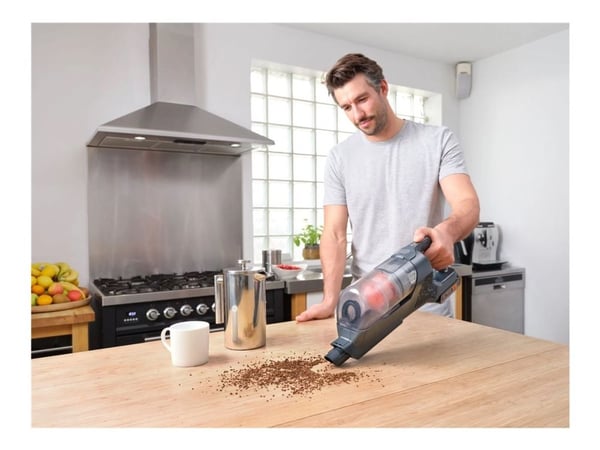 BLACK+DECKER POWERSERIES+ BHFEA18D1 - Dammsugare - skaft/handhållen (2-i-1) - utan påse - sladdlös - orange/grå - 1 batteri, laddare medföljer