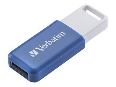 Verbatim DataBar - USB-flashdrive - 64 GB - USB 2.0 - blå