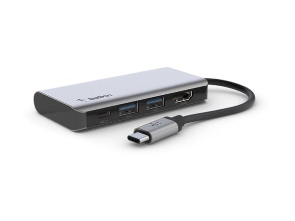 Belkin AVC006btSGY, USB 3.2 Gen 1 (3.1 Gen 1) Type-C, 100 W, Hopea, 4K Ultra HD, HDMI, USB 3.2 Gen 1 (3.1 Gen 1) Type-A, USB 3.2 Gen 1 (3.1 Gen 1) ...