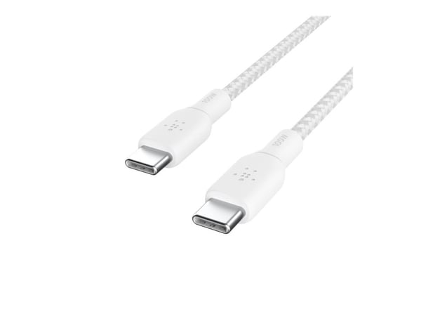 Belkin CAB014bt3MWH, 3 m, USB C, USB C, USB 2.0, 480 Mbit/s, Valkoinen