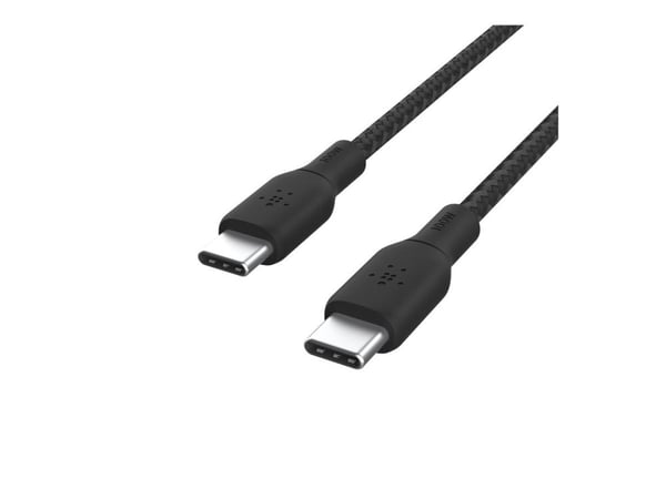 Belkin BoostCharge - USB-kabel - USB-C (hann) til USB-C (hann) - 3 m - svart