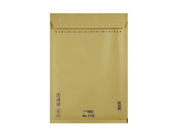 Boblepose, 17/G, 260 x 350 mm indre dim: 340 x 230 mm, Kort side åben peel&seel, Skræl og forsegl, b