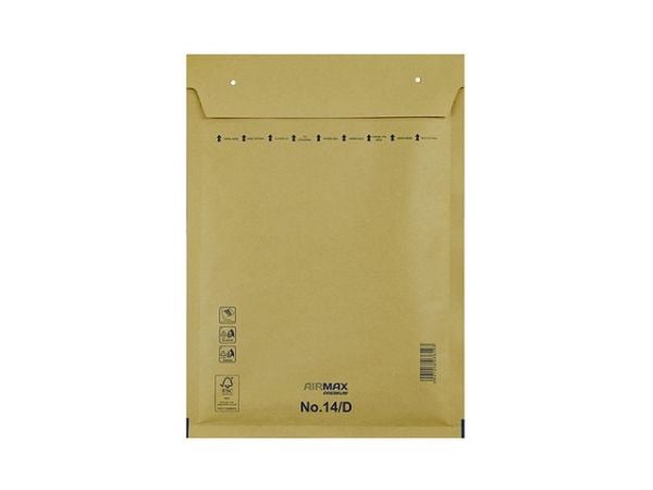 Boblepose, 14/D, 200 x 275 mm indre dim: 265 x 180 mm, Kort side åben peel&seel, Skræl og forsegl, b
