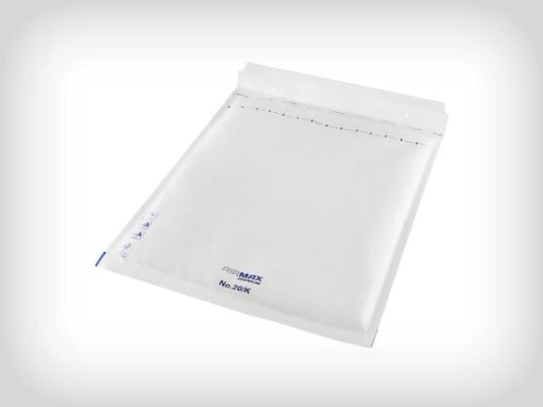 Boblepose, 20/K, 370 x 480 mm indre dim: 470 x 350 mm, Kort side åben peel&seel, Skræl og forsegl, h