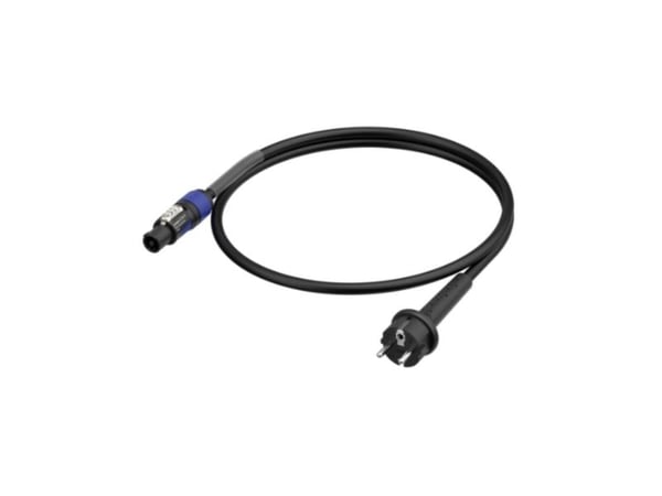 Neutrik 1036410 strömkabel svart/blå 1,5 m