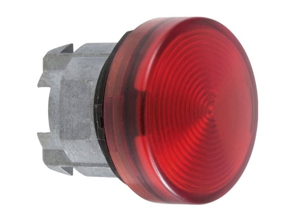 Merkkivalon pää ZB4 f/ LED uurrettu punainen