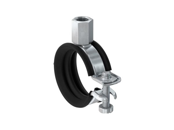 Fischer 562356, Rør klemme, Stål, Sort, 53 - 59 mm, EPDM (pakning), Styren-butadien (SBR), Zink-stål, 1 kN, M8/M10