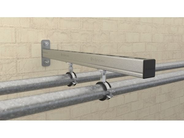 Fischer 562356, Rør klemme, Stål, Sort, 53 - 59 mm, EPDM (pakning), Styren-butadien (SBR), Zink-stål, 1 kN, M8/M10